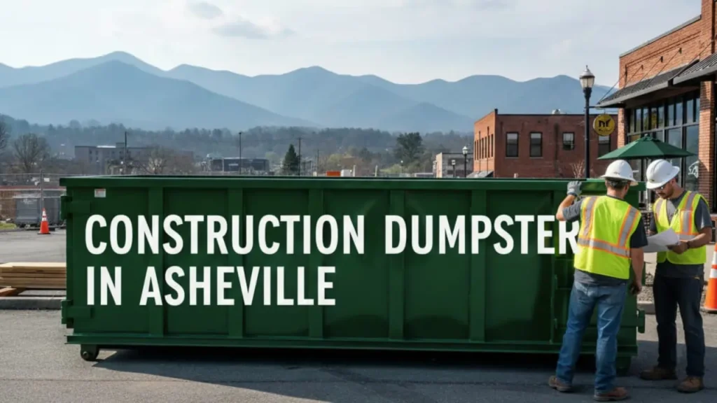 Constriction Dumpster Rental in Asheville 