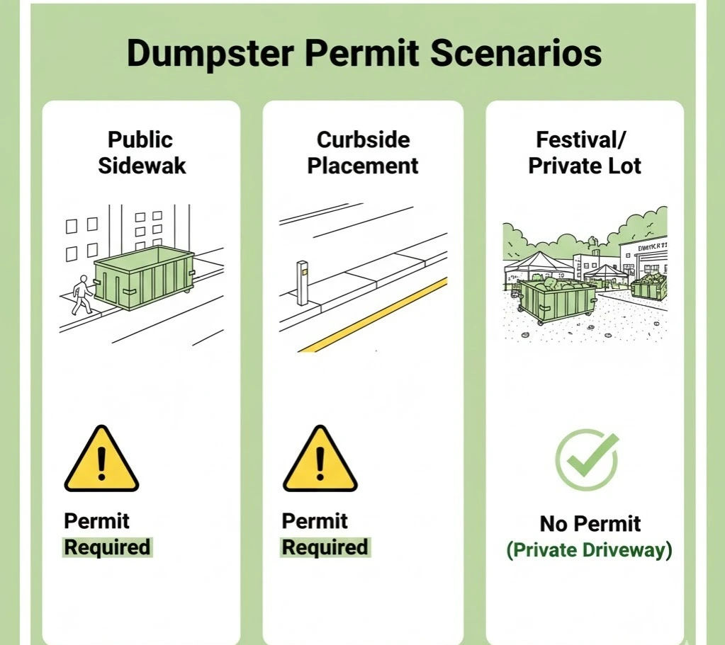 Dumpster Permit Scenarios